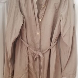 Long button down blouse